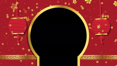 Chinesisches Neujahrs-Rahmen 02 4k