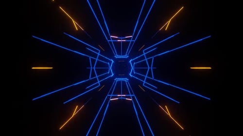 Nahtlose Muster in einer
Kaleidoskopsequenz. Mehrfarbiger Animationsgrafik-Hintergrund