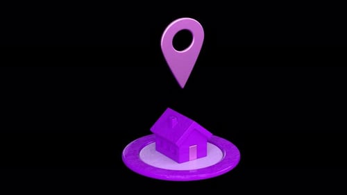 House and Pin animation