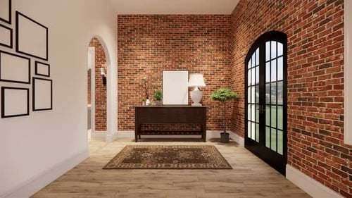 Modern Interior Picture Frame Reveal Animation