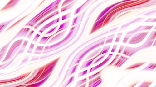 Abstract Fluid Glowing Waves Animated Background