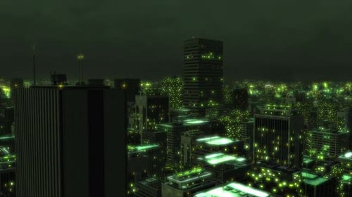 3D City Night Lights On V4