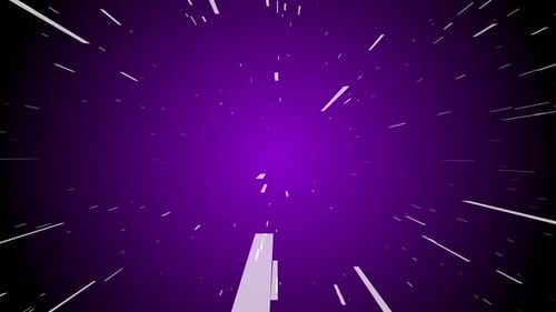 Cosmic Hyper Speed Star Travel Loop Animation Background