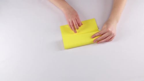Paper. Origami. White. Time Lapse
