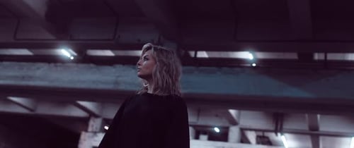 Girl in a Parking Lot