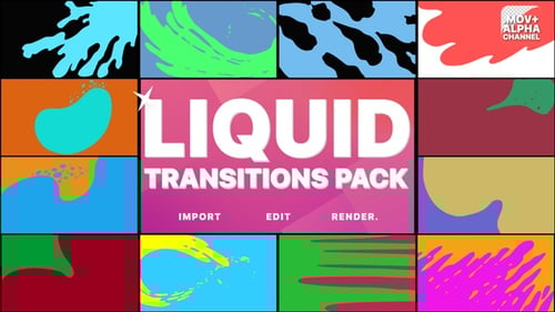 Dynamic Fluid Cartoon Transition Pack