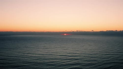 Sun Rising in the Ocean