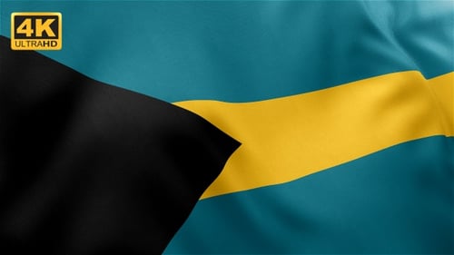 Flagge der Bahamas - 4K