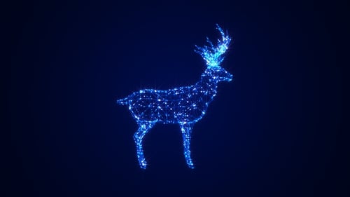 Holograma 3D de ciervos