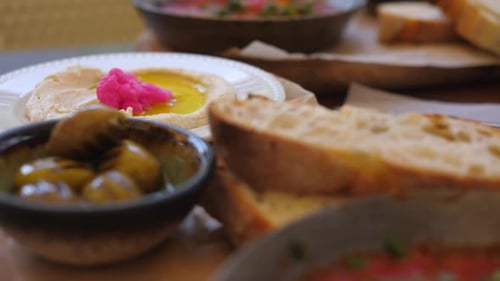 Appetizing Close Up of Delicious Food on Table