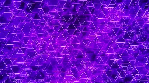Neon Triangles Abstract Background