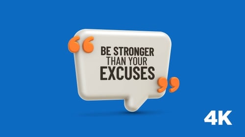 Inspirational Quote: Be stronger than your excuses