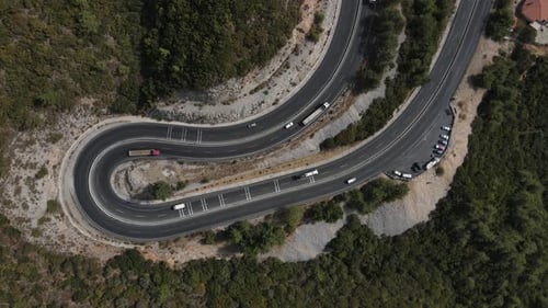 Transportation Sharp Bend