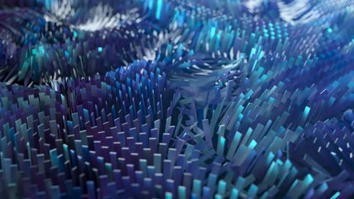 Abstract Geometric Wave Motion Background Animation