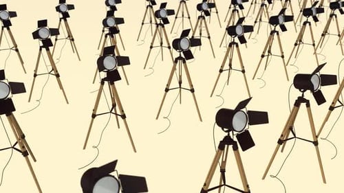 beaucoup de lumière de studio d'affilée 4k