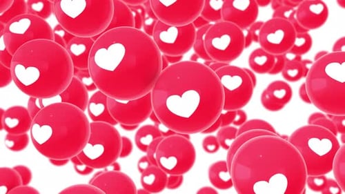 Social Media Love Reactions 4k