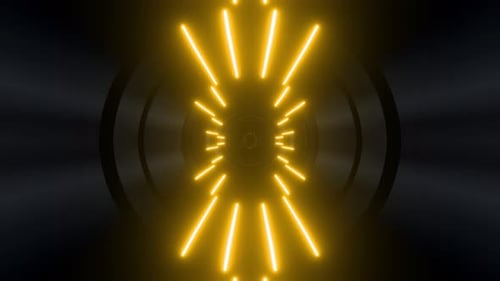 4k Gelbe hypnotische Hintergrundschleife