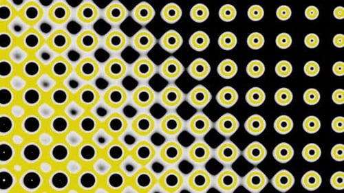 Dynamic Geometric Halftone Pattern Loop with Color Shift