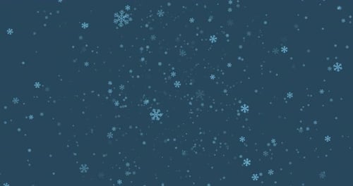 Falling snowflakes 4k loop
