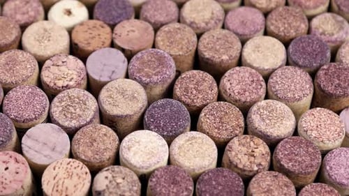Varios tapones de madera para vino