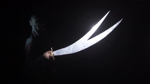 Hazrat Ali levant son épée. État islamique.