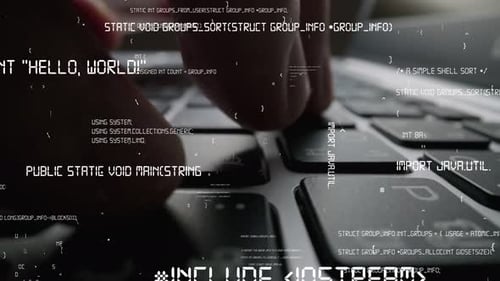 Imagen creativa de programación de computadoras, codificación y desarrollo de software