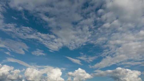 Qualitativer Zeitraffer, Bewegung schöner Wolken am Himmel. Kein Flackern, keine Vögel.