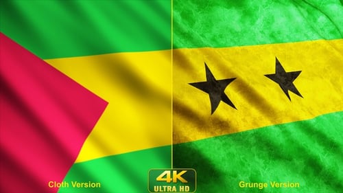 Sao Tome And Principe Flags