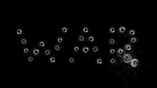 Shattering Glass Bullet Hole Impacts Animation