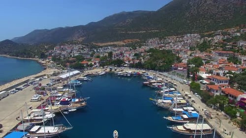 Kasa Antalya Türkei Luftaufnahme