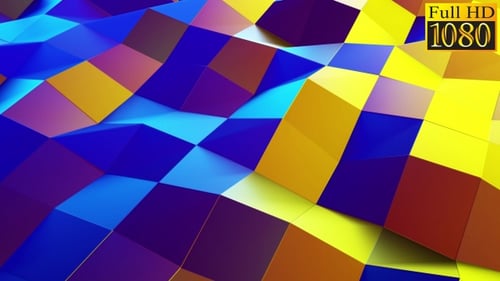 Dynamic Colorful Geometric Background Loop Animation