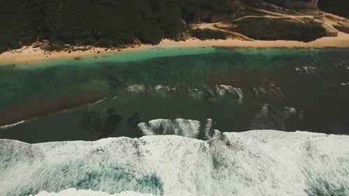 Aerial View Beautiful Beach