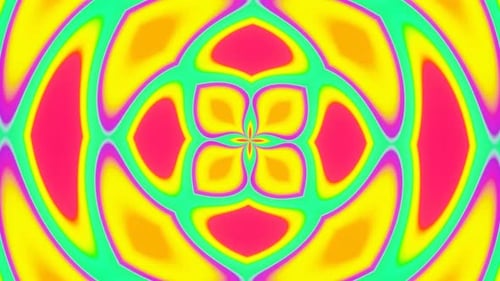 Bright Abstract Summer Pattern VJ Loop