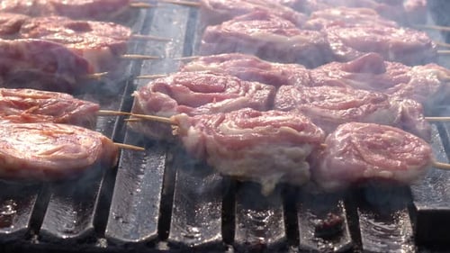 Carne de vaca en una barbacoa 5