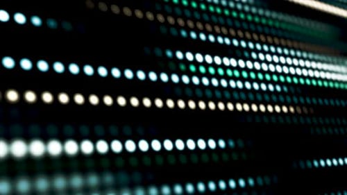 Abstract Futuristic Digital Grid Dots Loop Background