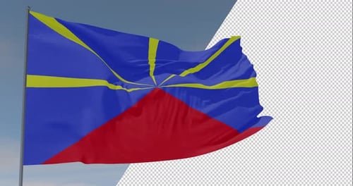 Realistic Waving Flag Animation with Alpha Channel