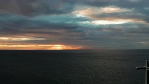 Cloudy Sky Over the Sea During Sunset