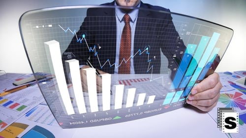 Futuristic Business Screen