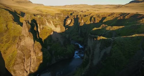 Fjadrargljufur Canyon Iceland