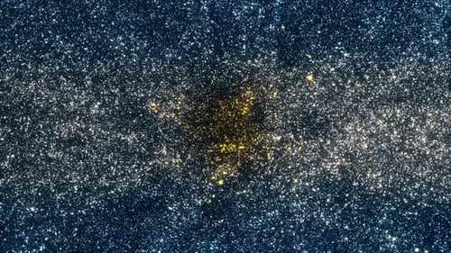 Sparkling Glitter Particles Horizontal Light Band Motion Background