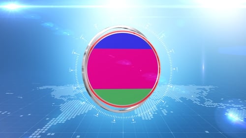 3D Metallic Circle Reveal Broadcast Intro