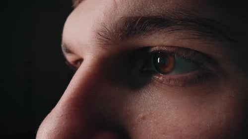 Extreme Close Up of a Man's Eye