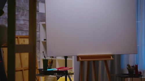 Interior of Painting Studio