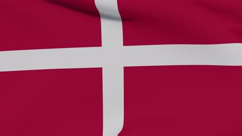 Flagge Dänemark Patriotismus Nationale Freiheit Seamless Loop