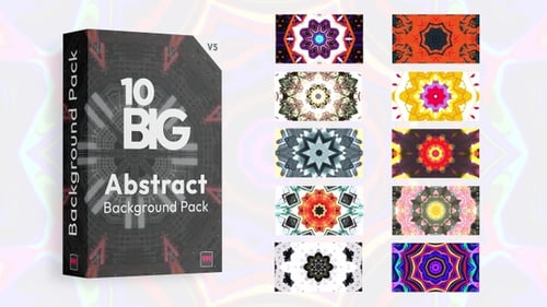 Vibrant Abstract Kaleidoscope Background Animation Loop
