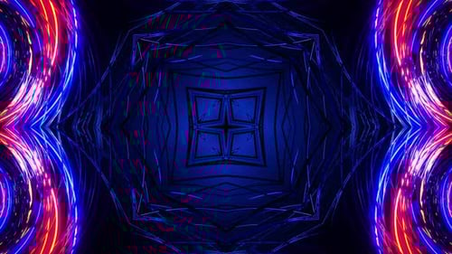 Flying through flashing rings