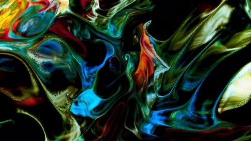 Abstract Multi-Colored Fluid Motion Background