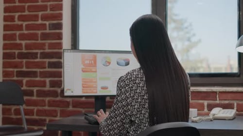 Close Up of Entrepreneur Working on Business Project