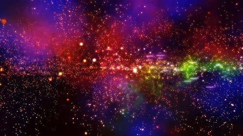 Space Nebula Glow Loop Hintergrund
