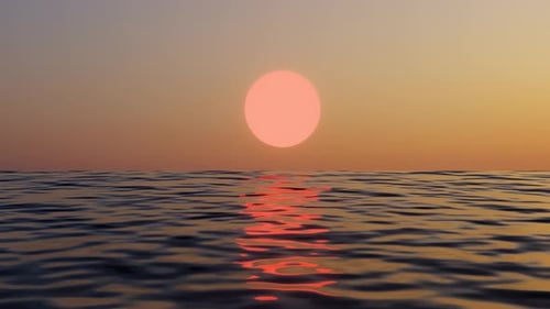 4K Ocean Sunset Sunrise Sun Rays Through Clouds | Cinematic Nature Background